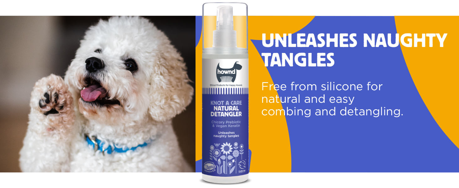 natural ethical pet care vegan prebiotic knot detangler grooming